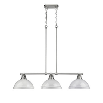 Duncan Three Light Linear Pendant in Pewter (62|3602-3LP PW-WH)
