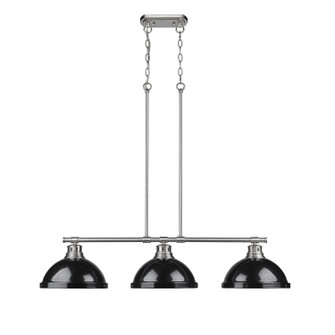 Duncan Three Light Linear Pendant in Pewter (62|3602-3LP PW-BK)