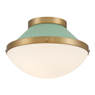 Xander One Light Flush Mount in Vibrant Gold (60|XAN-8001-VG-GR)