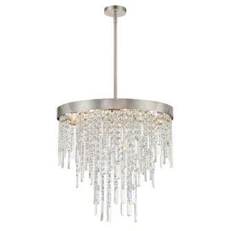 Winfield Six Light Chandelier in Antique Silver (60|WIN-216-SA-CL-MWP)