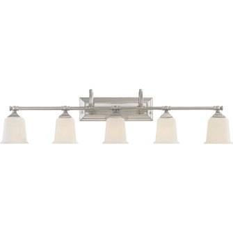 Nicholas Five Light Bath Fixture in Brushed Nickel (10|NL8605BN)