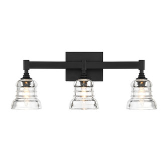 Gregory Three Light Bath in Matte Black (60|GRG-1043-MK)