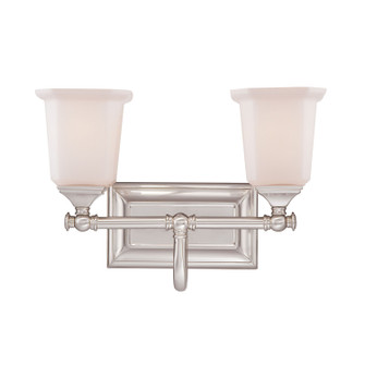 Nicholas Two Light Bath Fixture in Brushed Nickel (10|NL8602BN)