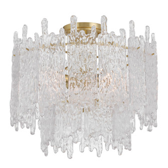 Ackerly Three Light Semi Flush Mount in Aged Brass (60|ACK-920-AG)