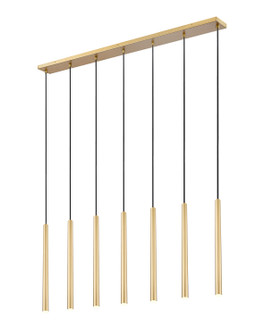 Forest LED Linear Chandelier in Modern Gold (224|919MP24-7L-MGLD-LED)