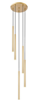 Forest LED Chandelier in Modern Gold (224|919MP24-5R-MGLD-LED)