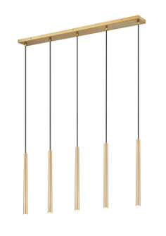 Forest LED Linear Chandelier in Modern Gold (224|919MP24-5L-MGLD-LED)