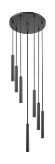 Forest LED Chandelier in Matte Black (224|919MP12-7R-MB-LED)