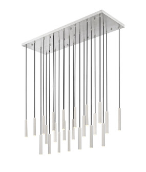 Forest LED Linear Chandelier in Brushed Nickel (224|919MP12-23L-BN-LED)