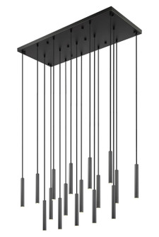 Forest LED Linear Chandelier in Matte Black (224|919MP12-17L-MB-LED)