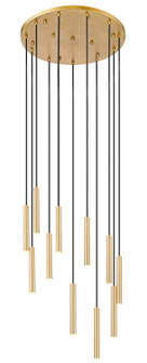 Forest LED Chandelier in Modern Gold (224|919MP12-11R-MGLD-LED)