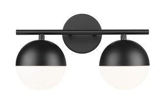 Realm Sphere Two Light Vanity in Matte Black (224|7517-2V-MB)