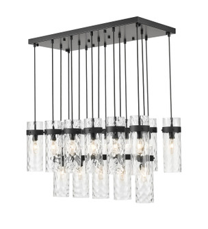 Fontaine 17 Light Linear Chandelier in Matte Black (224|7002P5-17L-MB)
