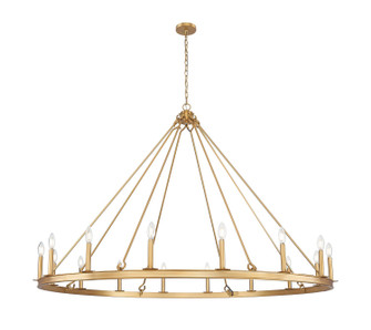 Barclay 16 Light Chandelier in Rubbed Brass (224|482R-16RB)