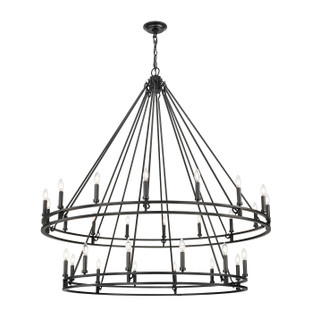 Dennison 28 Light Chandelier in Matte Black (224|4005-28MB)