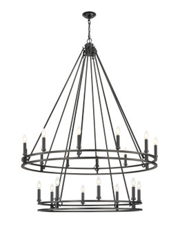 Dennison 20 Light Chandelier in Matte Black (224|4005-20MB)