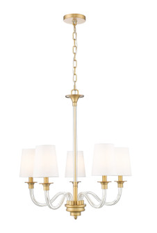Katerina Five Light Chandelier in Rubbed Brass (224|1950-5RB)