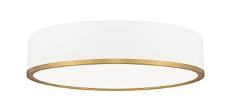 Bradley LED Flush Mount in Matte White + Modern Gold (224|1018F20-MW-MGLD-LED)