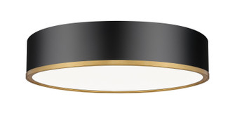 Bradley LED Flush Mount in Matte Black + Modern Gold (224|1018F20-MB-MGLD-LED)
