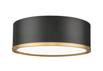 Bradley LED Flush Mount in Matte Black + Modern Gold (224|1018F12-MB-MGLD-LED)