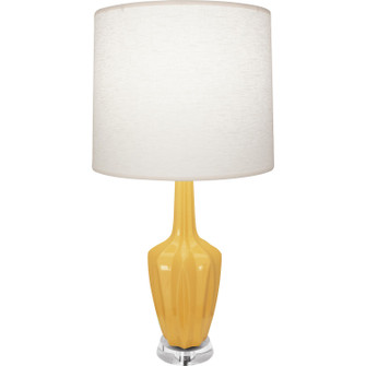 Small Emma One Light Accent Lamp in Sunset Glazed Ceramic w/Polished Nickel (165|SU35)