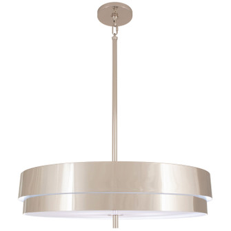 Elliott LED Pendant in Polished Nickel Painted White Interior (165|S918)