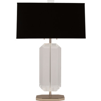 Jacqueline Two Light Table Lamp in Polished Nickel w/Clear Crystal (165|S1196B)