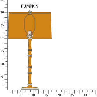Kane One Light Table Lamp in Pumpkin w/Polished Nickel (165|PM72X)