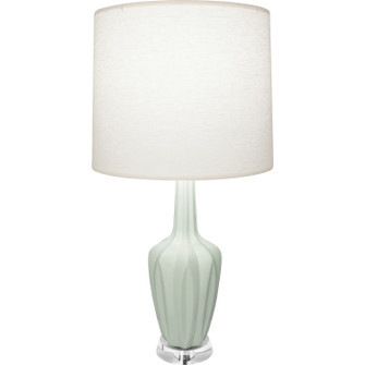 Small Emma One Light Accent Lamp in Matte Celadon Glazed Ceramic w/Polished Nickel (165|MCL35)