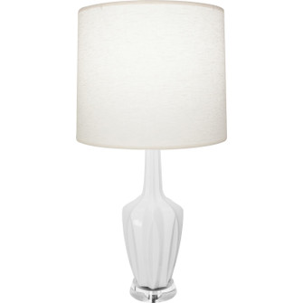 Small Emma One Light Accent Lamp in Daisy Glazed Ceramic w/Polished Nickel (165|DY35)