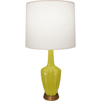 Small Emma One Light Accent Lamp in Citron Glazed Ceramic w/Warm Brass (165|CI36)