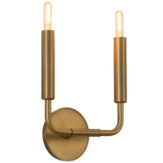 Mavisten Edition Carbonia Two Light Wall Sconce in Lacquered Burnished Brass (165|1406)