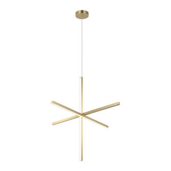 Crosley Three Light Pendant in Brushed Gold (423|C38936BG)