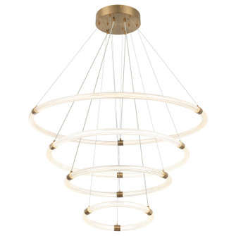 Inkara LED Pendant in Aged Gold Brass (423|C34899AG)