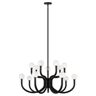 Joelle 14 Light Chandelier in Matte Black (423|C34214MBOP)