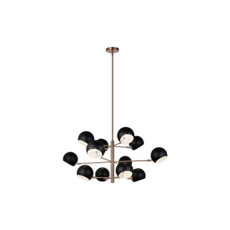 Orb 12 Light Chandelier in Matte Black (423|C31712MBAG)
