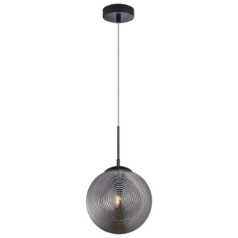 Maruna One Light Pendant in Matte Black + Smoked Glass (423|C31002MBSM)