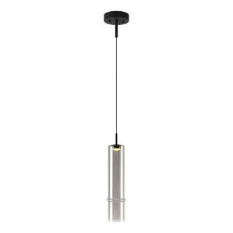 Bambu One Light Pendant in Matte Black + Smoked Glass (423|C30601MBSM)