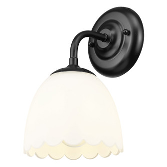Dorinda One Light Wall Sconce in Matte Black (62|6954-1W BLK-OP)