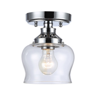 Daphne One Light Semi-Flush Mount in Chrome (62|3610-SF CH-CLR)