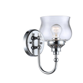 Daphne One Light Wall Sconce in Chrome (62|3610-1W CH-CLR)