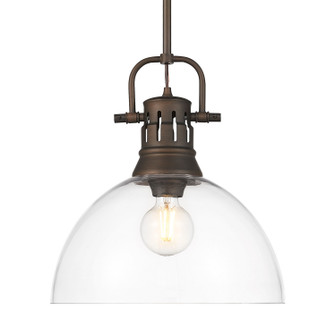 Duncan One Light Pendant in Rubbed Bronze (62|3604-L RBZ-CLR)