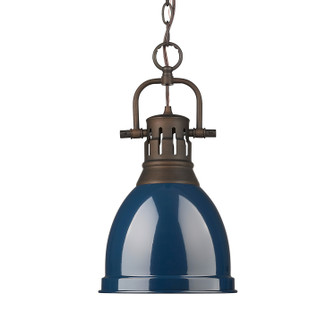 Duncan One Light Pendant in Rubbed Bronze (62|3602-S RBZ-NVY)
