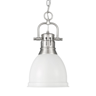 Duncan One Light Pendant in Pewter (62|3602-S PW-WHT)