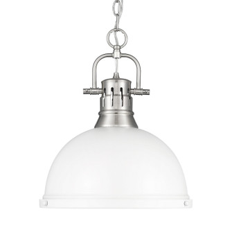 Duncan One Light Pendant in Pewter (62|3602-L PW-WHT)
