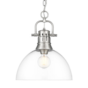 Duncan One Light Pendant in Pewter (62|3602-L PW-CLR)