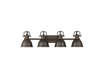 Duncan Four Light Vanity in Rubbed Bronze (62|3602-BA4 RBZ-RBZ)