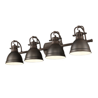 Duncan Four Light Vanity in Rubbed Bronze (62|3602-BA4 RBZ-RBZ)