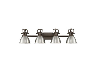 Duncan Four Light Vanity in Rubbed Bronze (62|3602-BA4 RBZ-PW)