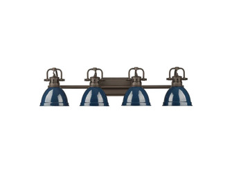 Duncan Four Light Vanity in Rubbed Bronze (62|3602-BA4 RBZ-NVY)